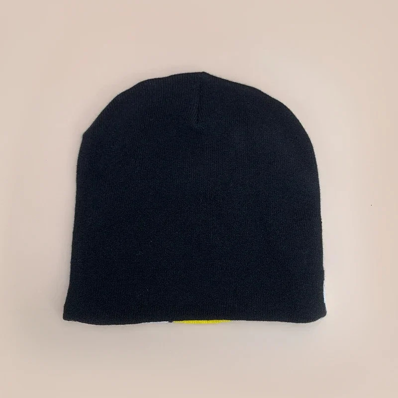 Cartoon Cute Five-pointed Star Knitted Hats Autumn and Winter Hip Hop Warm Ins Color Block Versatile Street Fashion Beanies 250724