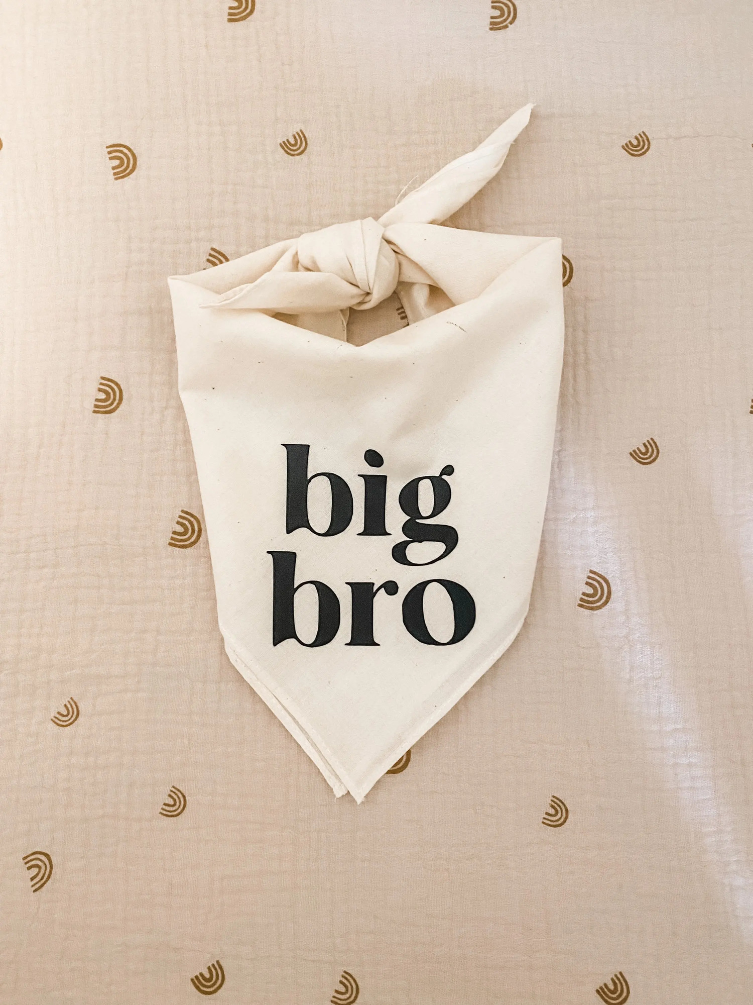 Big Sis Or Bro Dog Bandana Scarf For Baby Announcement Birth Maternity Poshoot Natural Party Decoration 250729