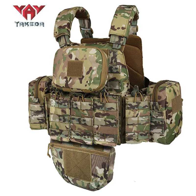 Yakeda new camouflage multifunctional tactical vest outdoor waistcoat equipment tactical waistcoat training vest Z250728