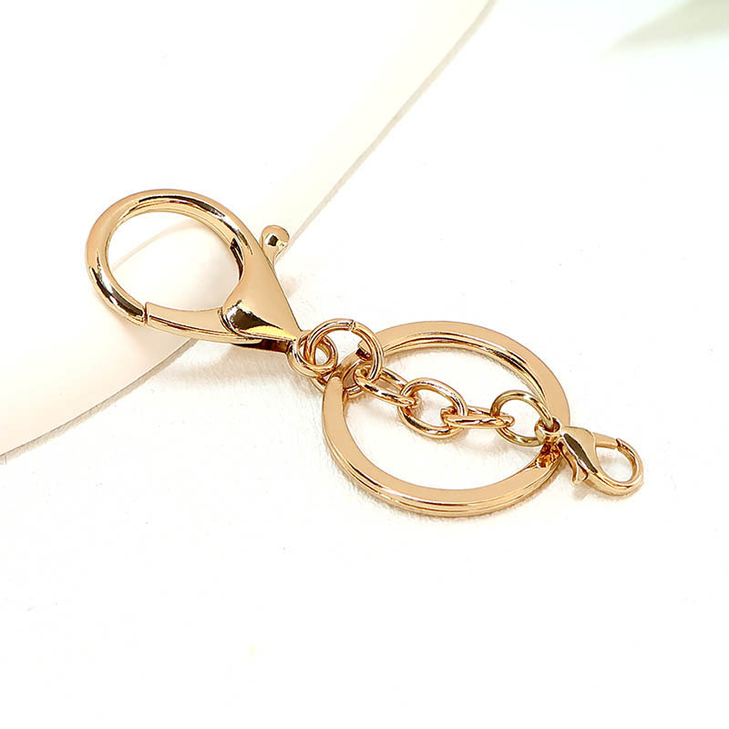 Factory supply metal alloy lobster keychain DIY backpack jewelry key pendant waist pendant