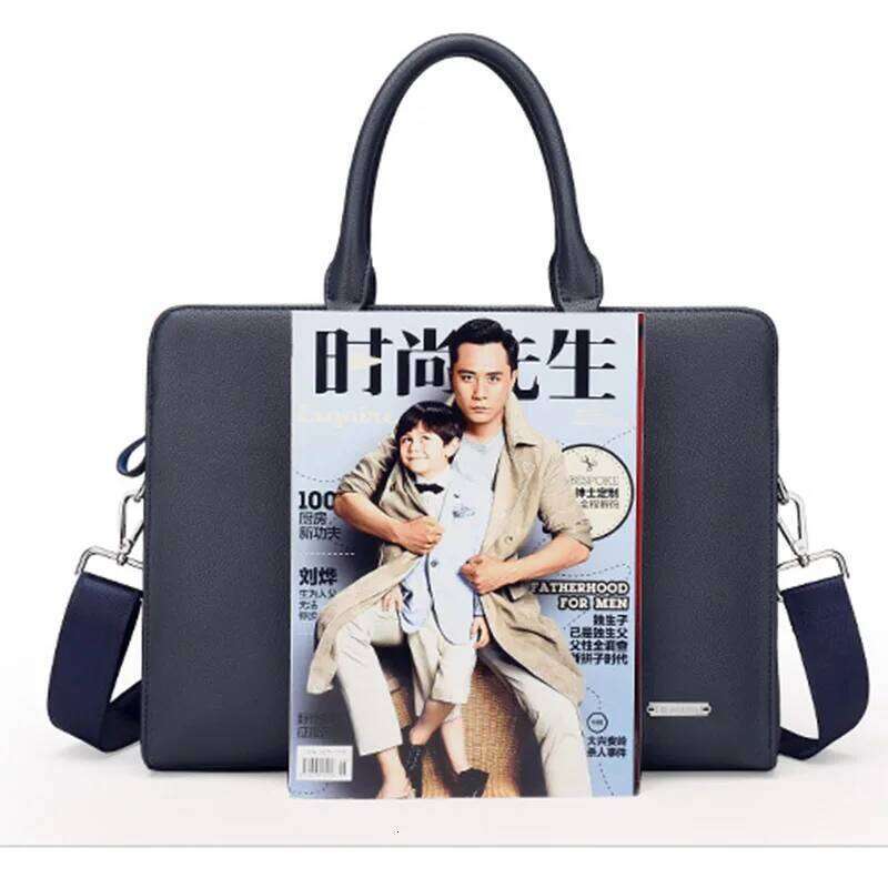 Luxury designer niche leather document brand fashion high quality men's messenger bag new product