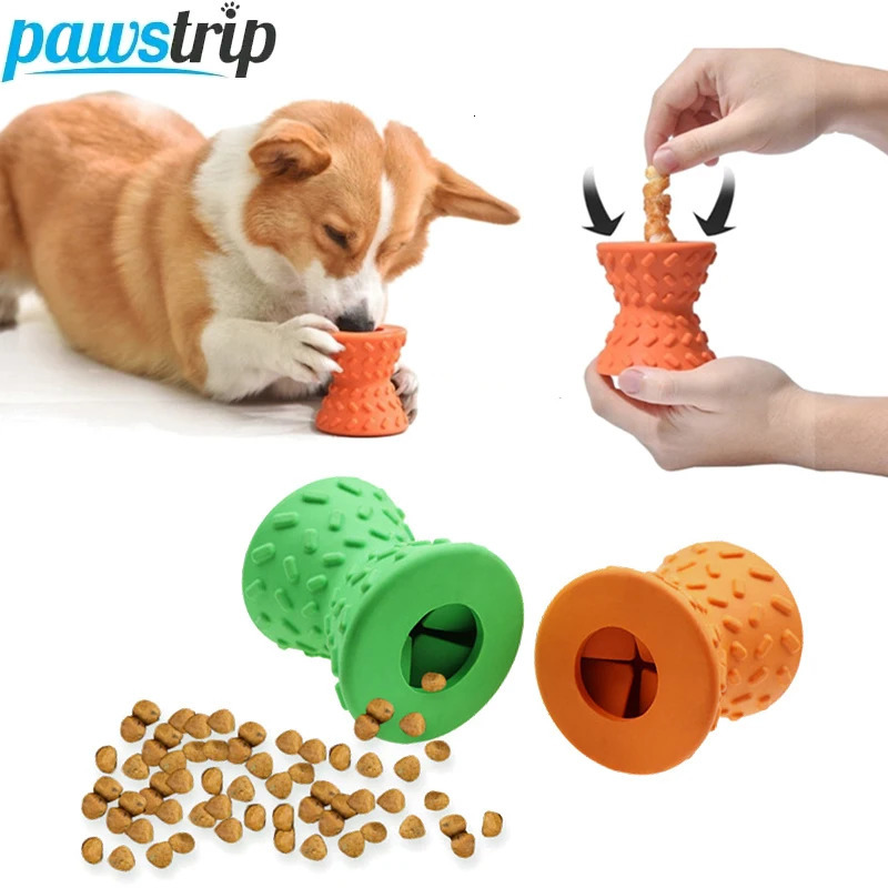 Rubber Durable Dog Chew Toys Interactive Pet Leaking Food for Small and Large Dogs Bite Resistant Puppy Teeth Cleaning Toy 250729