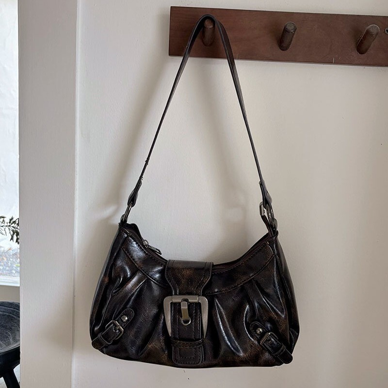 Designer Bag Vintage Punk Motorcycle Wasteland Style Retro Underarm Bag New French Texture Versatile Handbag Luxury Bag Shoulder Bag Tote Bag