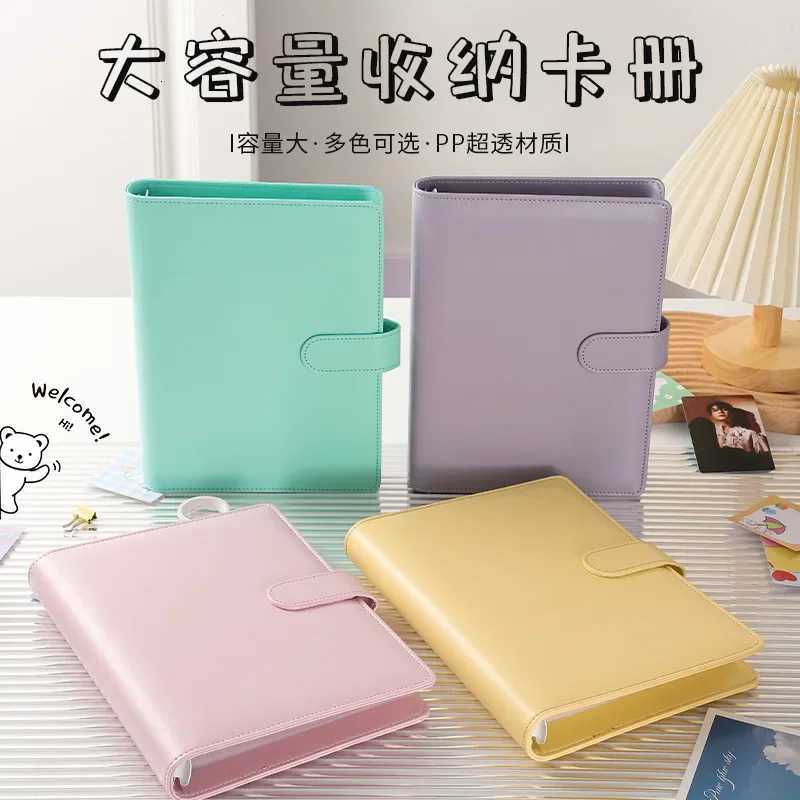 5 Kpop Photocard Binder with 20 pages 4-Pocket Card Collector Album with 80 Card Slots PU Leather Cover Organizing Cards Z250729