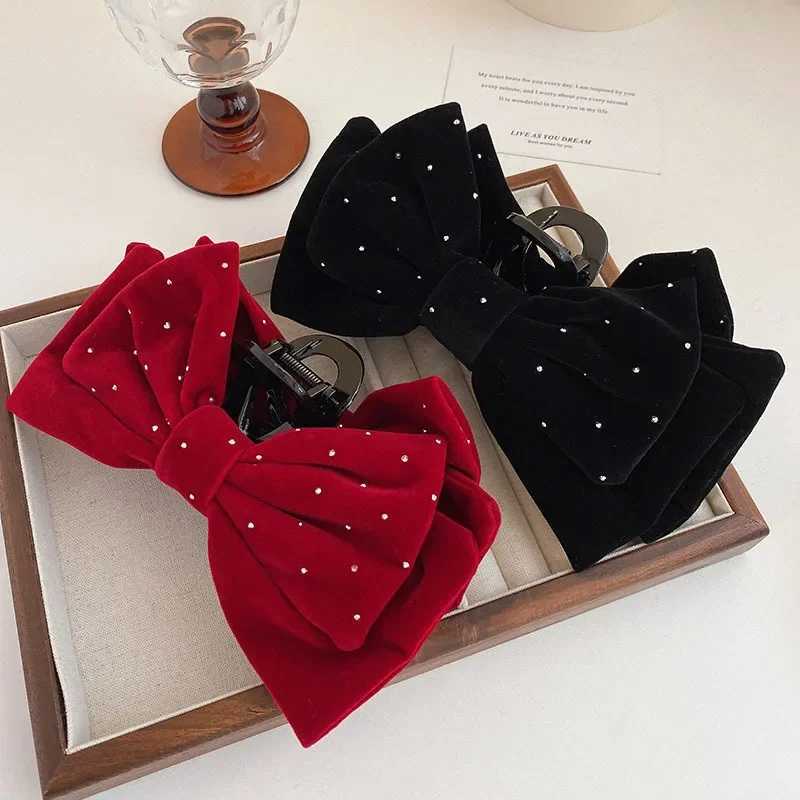 Large Bow Hair Claw Crab Women French Temperament Hairpin Hair Clip for Girls Ponytail Hair Accessories Clip Crab Hairpin Z250729