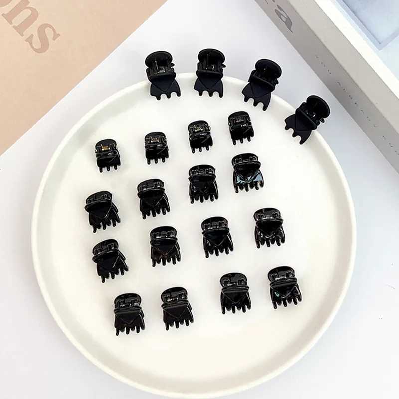 12/24PCS/Set Black Small Hair Claw For Women Girls Sweet Hair Ornament Claw Clip Mini Hair Clip Hairpin Fashion Hair Accessories Z250729