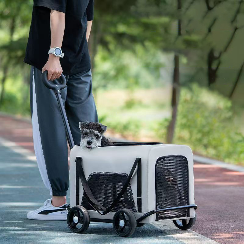 Pet Cart, Dog, Cat, Teddy, Baby Cart, Outdoor Small Trolley, Lightweight and Foldable