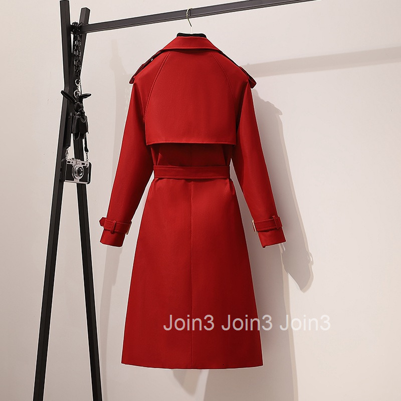 Plus Size Womens Casual Jacket Autumn Winter New Fashion Korean CHCI Long Large Size Womens Trench Coat with Suit Collar