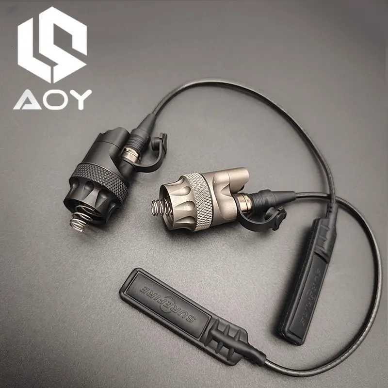 Tailcap Airsoft M600 M300 Flashlight Switch Accessories Scout Light Weaponlight Switch for PLH-V2 Tailcap Rear Cap XJ250728