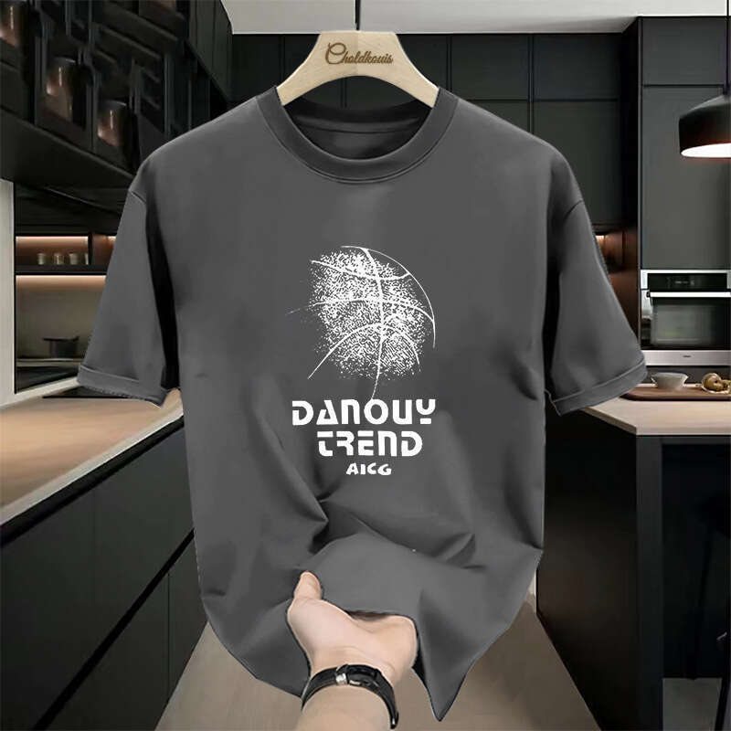 Designer T Shirt Men's Heavyweight T-Shirt, Men's Pure Cotton Short Sleeve, Men's Summer American Style T-Shirt, 2024 New Large Size Me