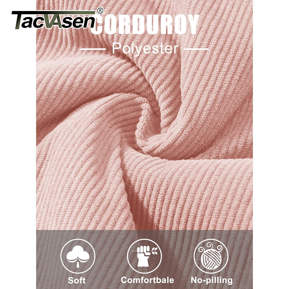 100% Cotton Corduroy Cargo Jackets Autumn Warm Button Down Casual Outwear Pockets Lightweight Outdoor Streetwear Fashion 250729