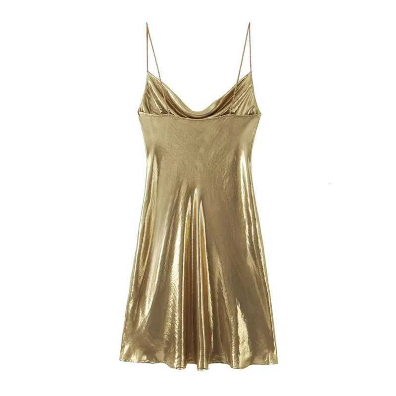 2025 Sexy Gold Silver Dress for Women Glitter Backless Short Dresses for Women Slip Dress Women Prom Gala Party Mini Dresses for Women Z250728