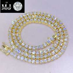 Fine jewelry sterg sier vvs moissanite necklace dia mossanite tennis chain