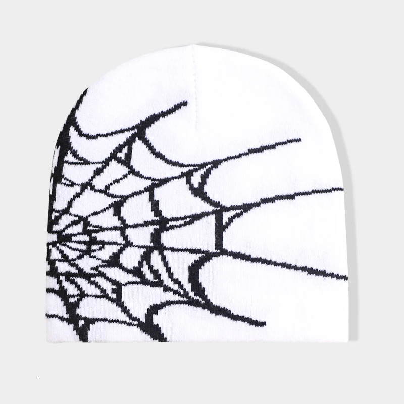 Unisex Spider Web Hip Hop Knit Beanie Mens Y2K Stretch Warm Hat Womens Fashion Cap Outdoor Sun Protection 250724