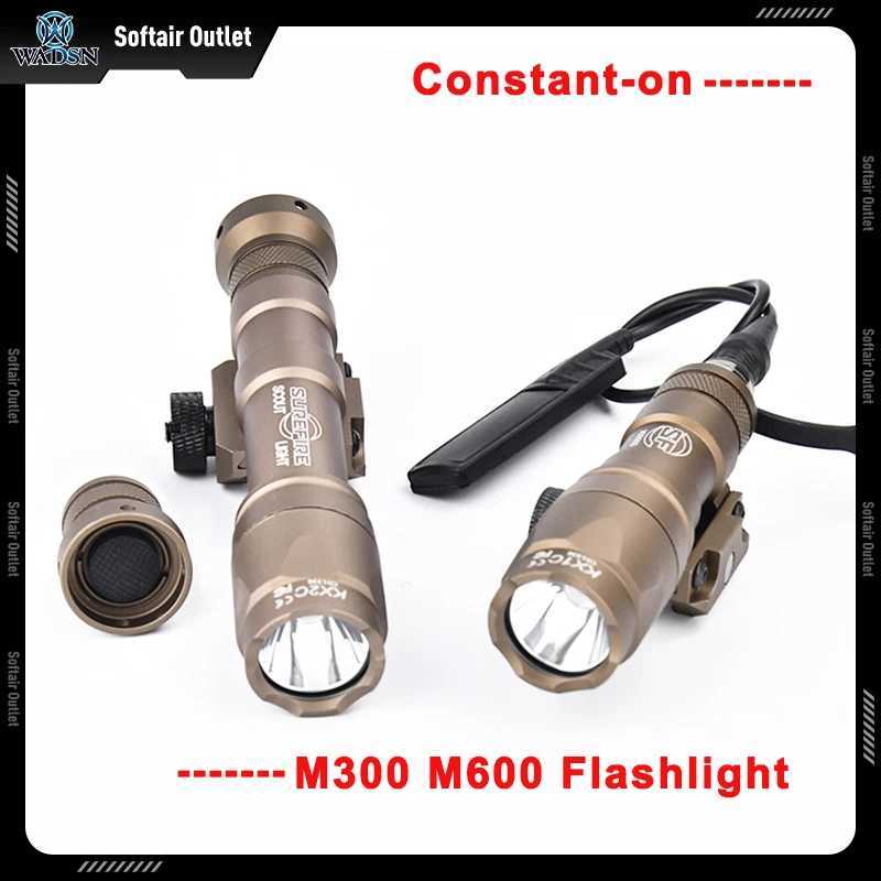 VadSn M300A MINI Scout Light 400 Lumens Tactical M300C Outdoor Hunting Flashlight White LED Spotlight Switch Set Fits 20MM Rail R250728