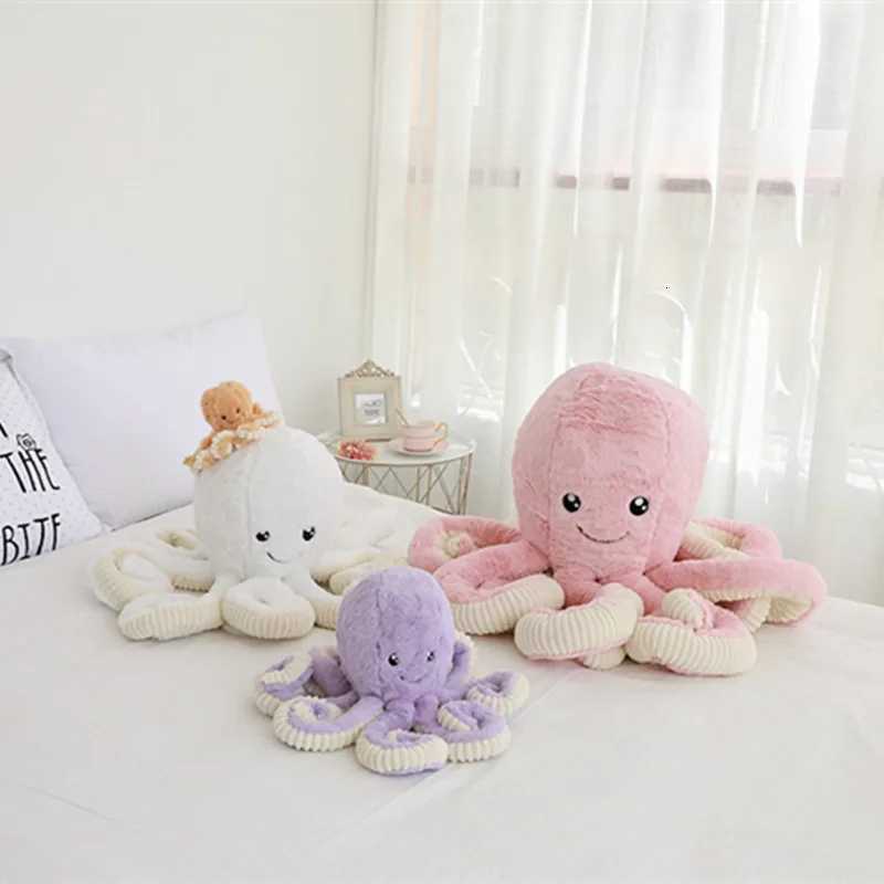 18-80 cm Cute Octopus Cushion Pendant Plush Stuffed Toy Cushions Soft Sea Animal Sofa Home Decor Doll Children Baby Shower Gifts Z250729
