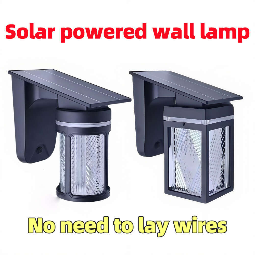 Solar Wall Waterproof Villa Gate Pillar Outdoor Garden Landscape Street Light