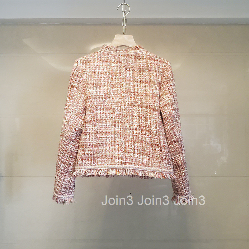 Elegant Coat for Petite Women Autumn Winter New Korean Chic Tassel Office Date