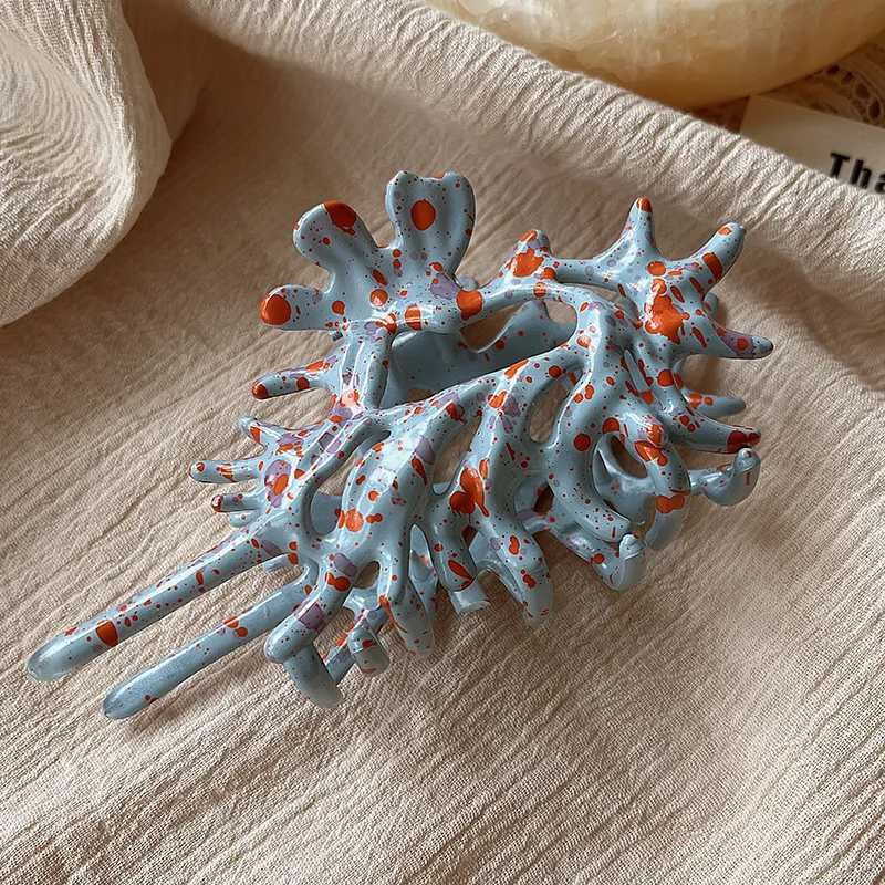 Ocean Conch Hair Claw Clips for Women Colorful Shell Crab Hair Clip Shell Catcher Ins Fairy Summer Sea Y2K Hair Accessories Z250729