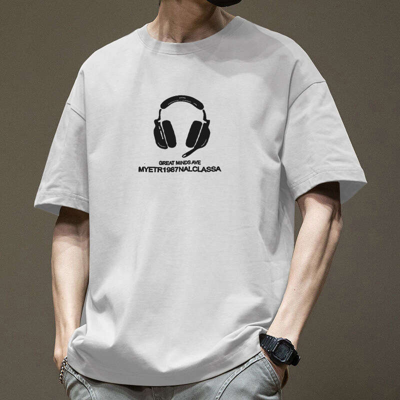 Designer T Shirt Pure Cotton Short Sleeve T-Shirt For Men 2025 Summer INS Trendy Brand Casual Versatile Hong Kong Style Loose Half Sleeve Tee Top Grap
