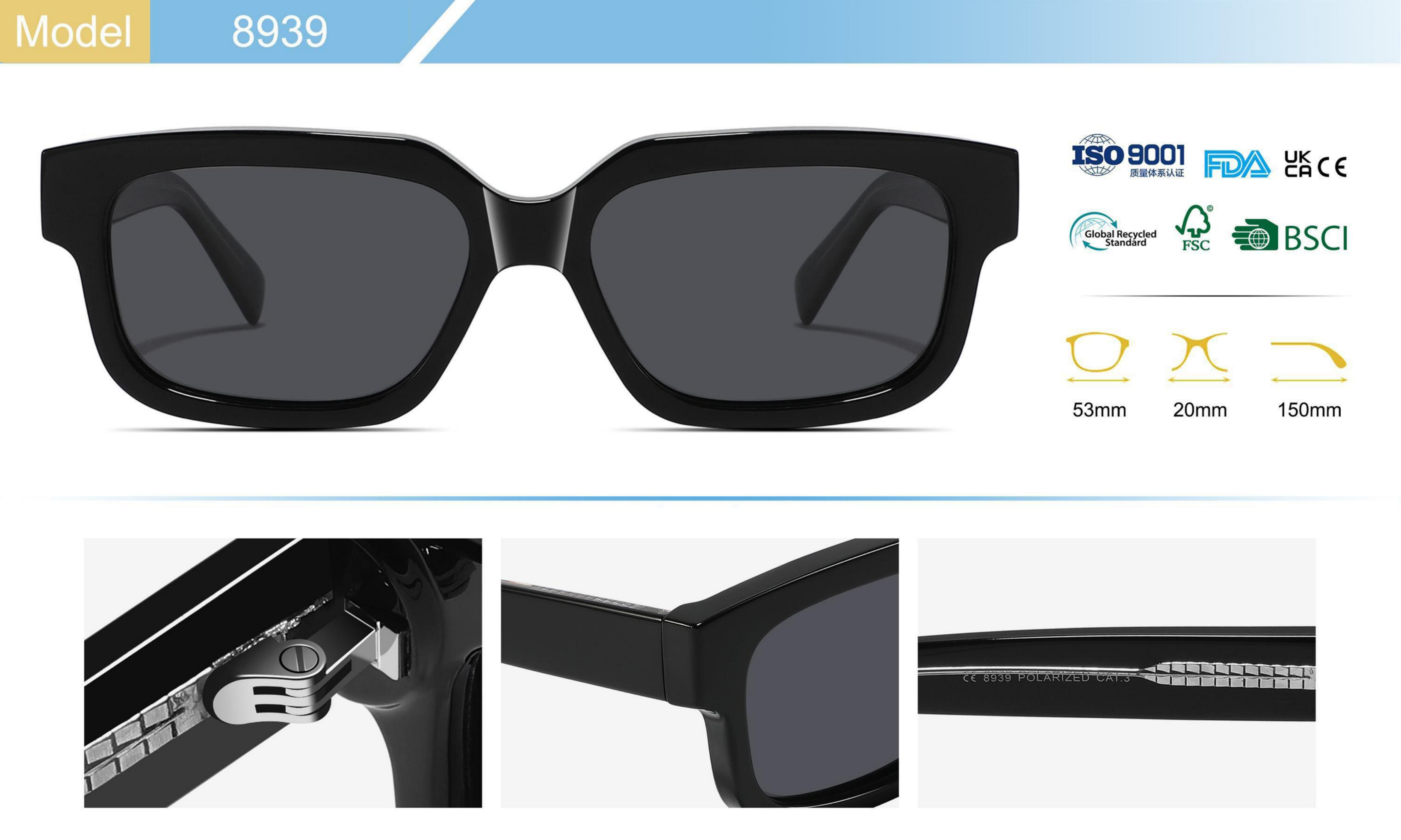 Luxury sunglasses designer glasses for women saratch resistent polarized full frame perfect in travel daily wear casual design popular in fasion trend