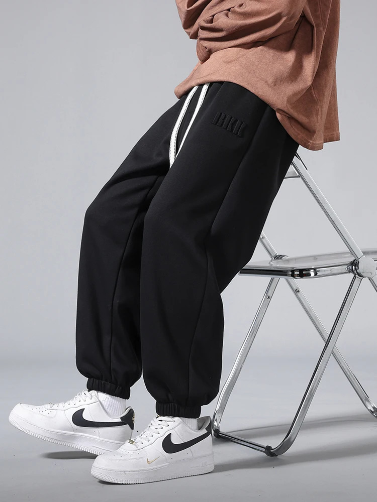 Mens Jogger CottonPolyester Sweatpants Big Size 8XL 7XL 6XL Sports Baggy Pants String Banding Hip Hop Loose Harem Trousers 250729
