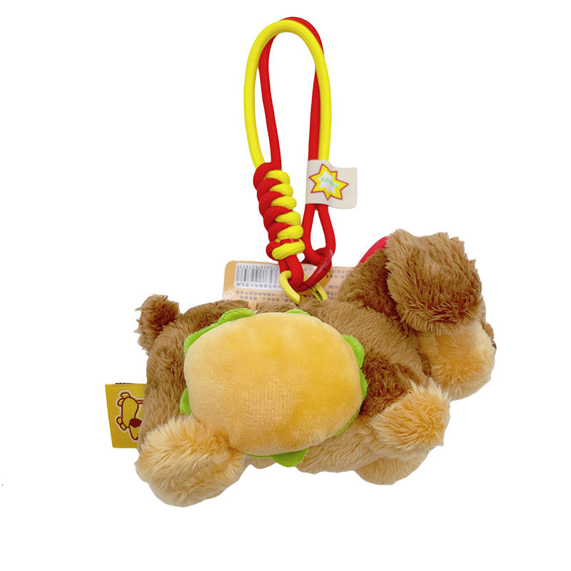 Cute Plush Pabese Sausage Dog Keychain Popular IP Pendant Couple Gift Exquisite Bag Pendant