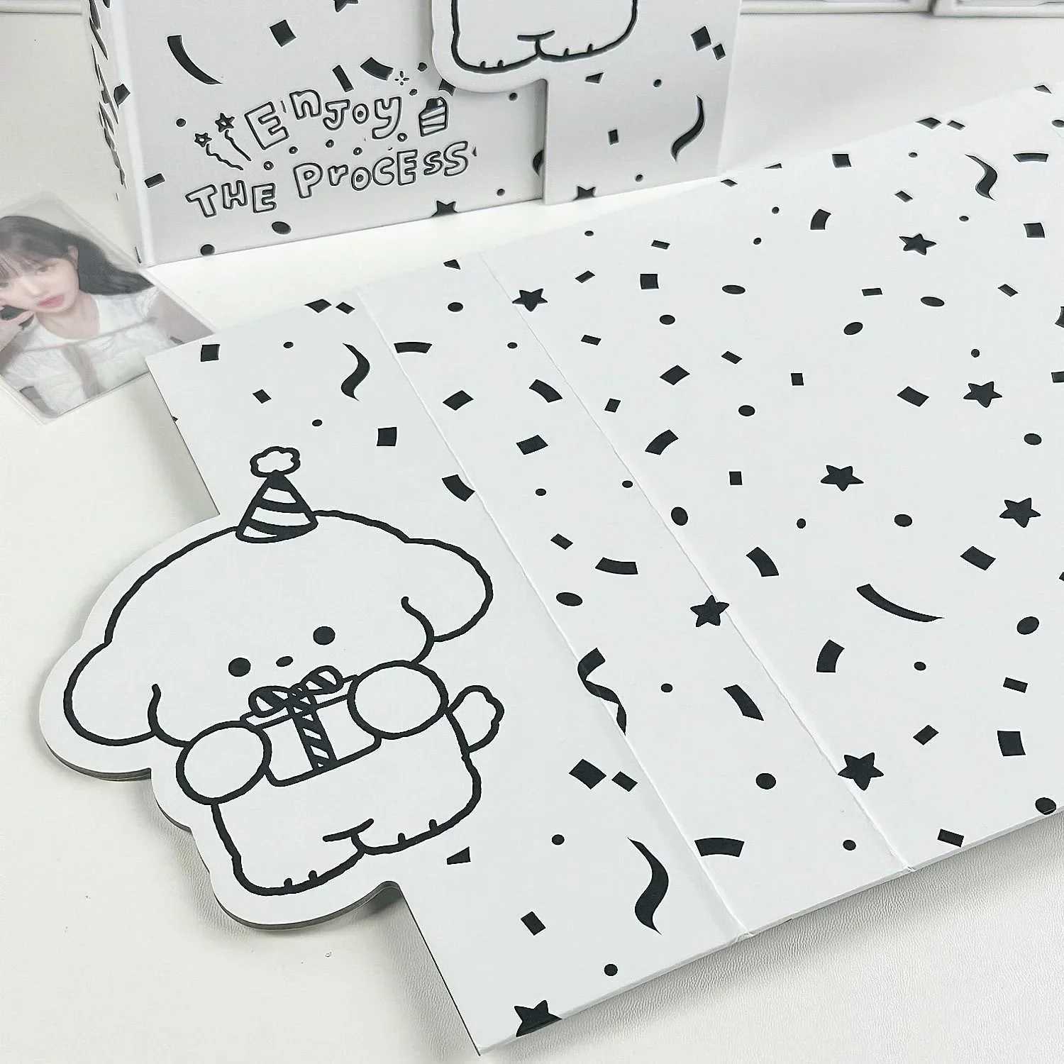 IFFVGX Puppy A5 Binder Photocard Holder Kpop Idol Photo Album Kaii Photocards Collect Book Album for Photographs Photocard Packaging Supplies Z250729