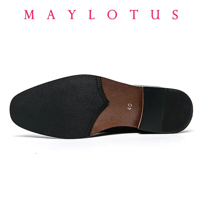 2025 Fashion Business Dress Men Shoes Classic Leather Mens Formal Shoes Comfortable Slip On Dress Shoes Men Oxfords Size 250723