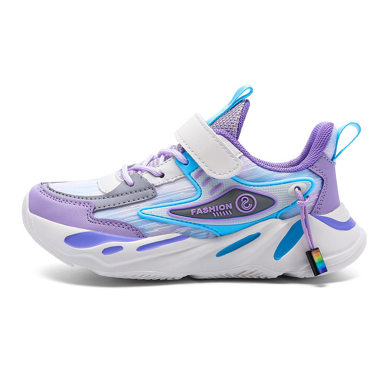 Girls' Sneakers Spring Summer Breathable Versatile Solid Sole Dad Single Mesh Casual Shoes