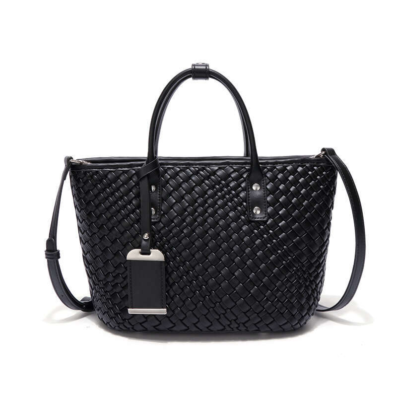Women Woven Basket Simple Casual Handbag Fashion Versatile Single Shoulder Crossbody Bag