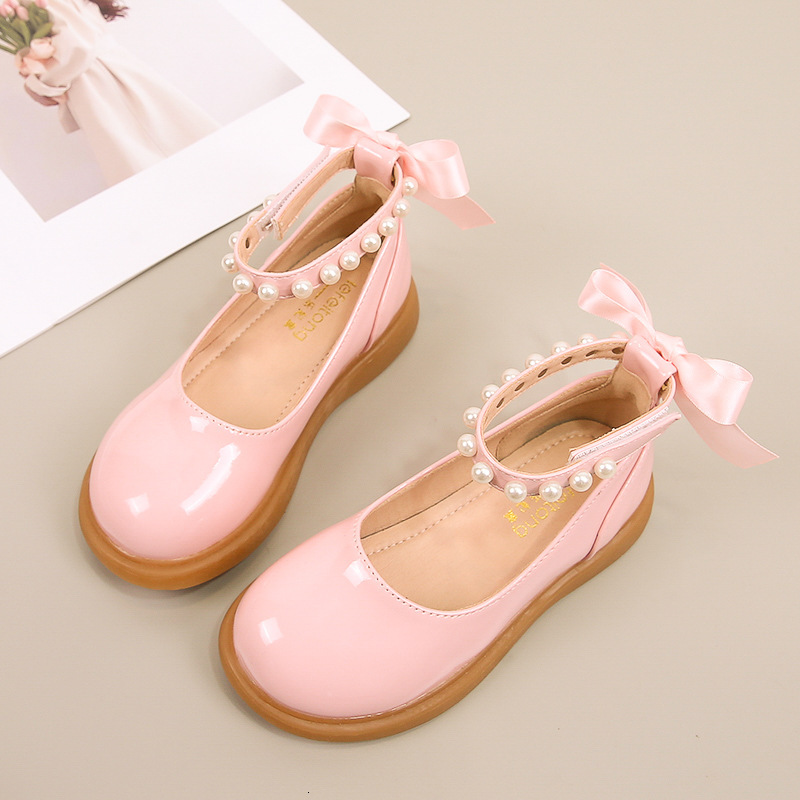 Girls' New Mary Jane Black College Style Children's Leather Performance Princess Student Flats School Shoes ddmyshoesvip