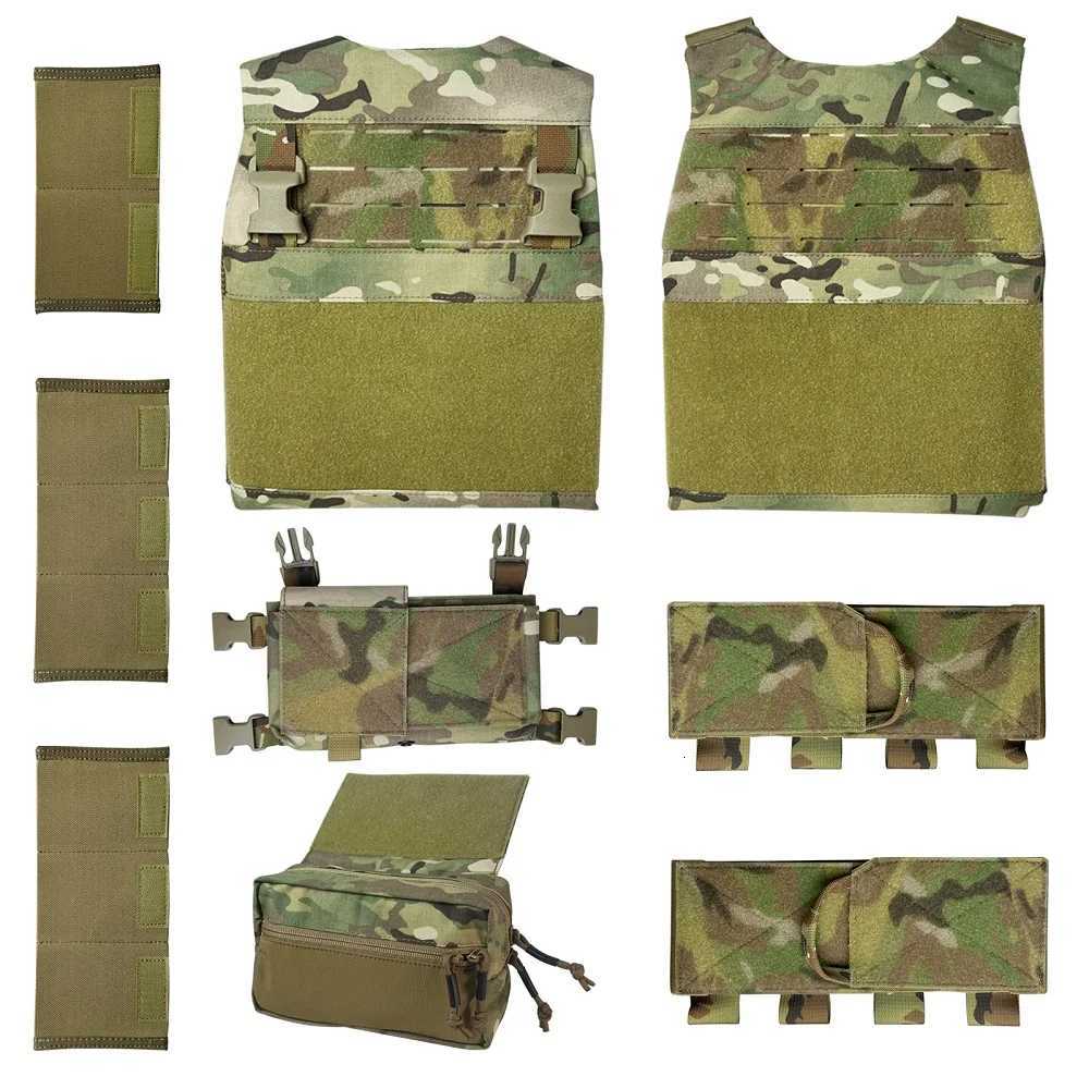 Tactical Molle Chest Rig Vest 500D Laser Cut Vest Tactical Quick Release Modular Magazine Pouch FCSK MK3 Chest Rig Backpack Z250728