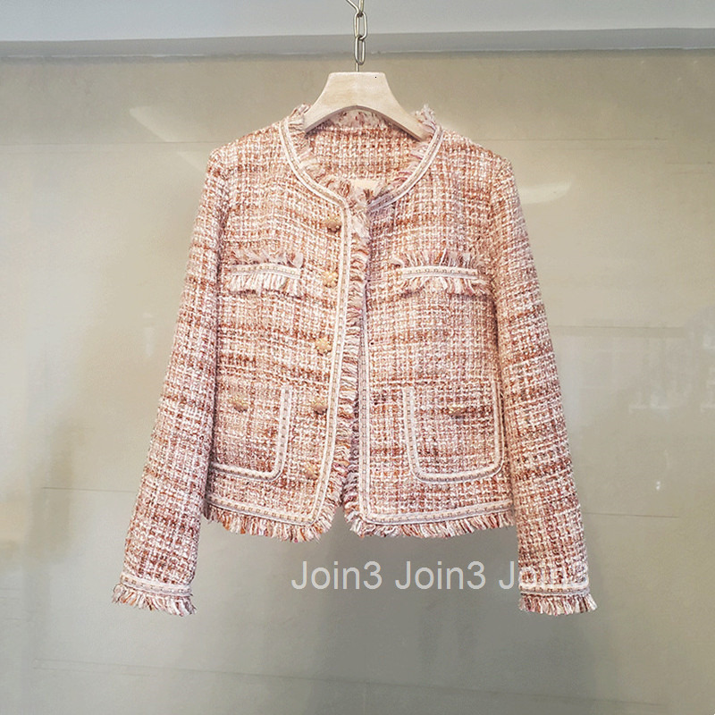 Elegant Coat for Petite Women Autumn Winter New Korean Chic Tassel Office Date