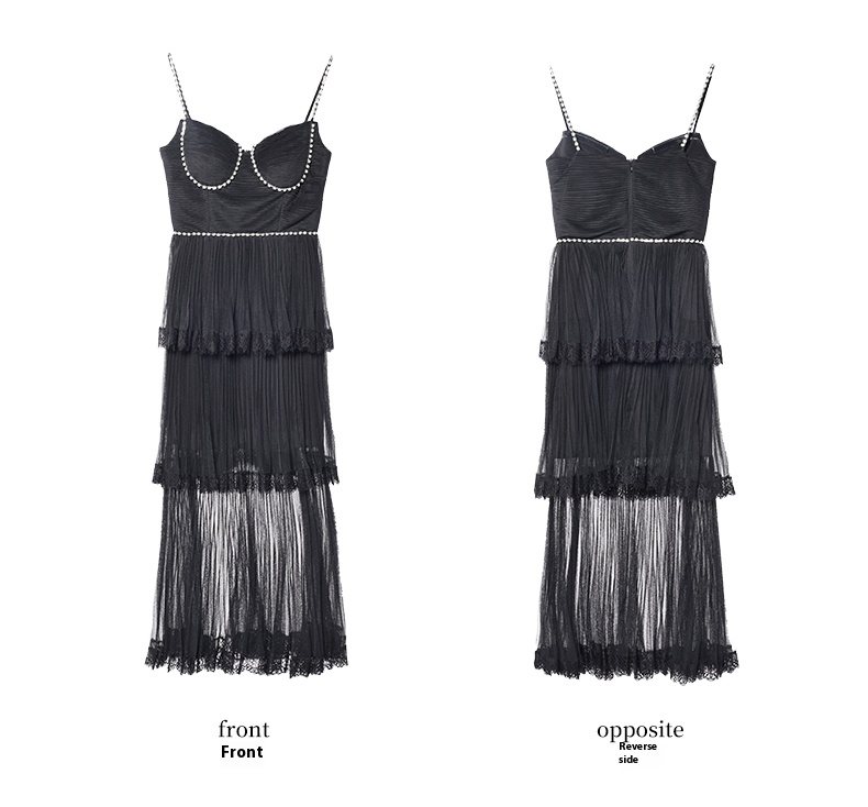 2025 Summer New Elegant Diamond Cake Skirt Sling Dress Elegant Banquet Basic Dresses 6116506