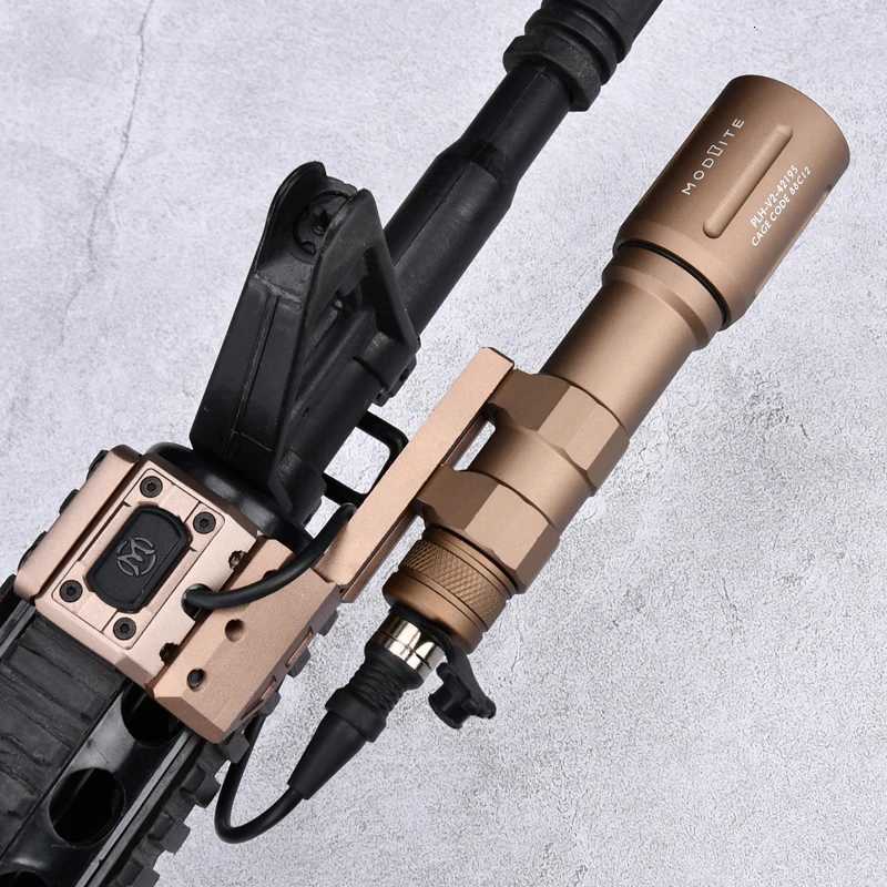 18650 White LED Tactical Scout Light Airsoft Rifle Weapon Flashlight Hunting High Power 1300 Lumens Picatinny Rail R250728