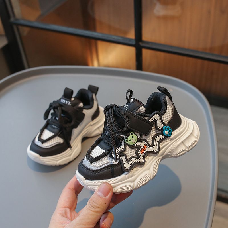 Kid's Mesh Upper Casual Shoes Girl Toddler Cute Cartoon Little Bear Thick Soled Littlesprouts Sport Shoes Boys Sneakers Size US6C-US13C 000210