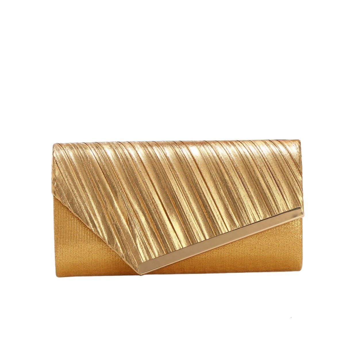 DHAL Fashion Pleated Envelope Elegant Dress Clutch Party Evening Women's Banquet Bag