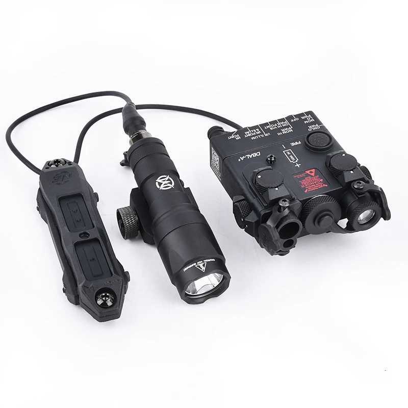 VadSn DBAL-A2 Red Green Blue Dot Laser M300A Hunting Scout Light Set DBAL A2 Tactical White LED Flashlight Pressure SwitchXJ250728