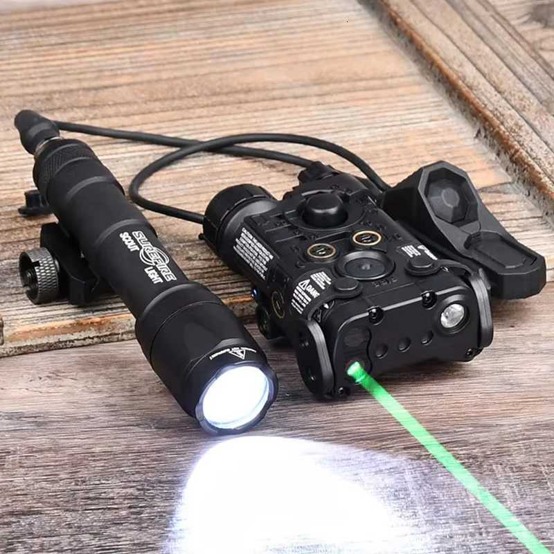 Tactical NGAL Red Green Blue Indicator M300A M600C Hunting Scout Light With Airsoft AXON Dual Control Switch Rail M300A XJ250728