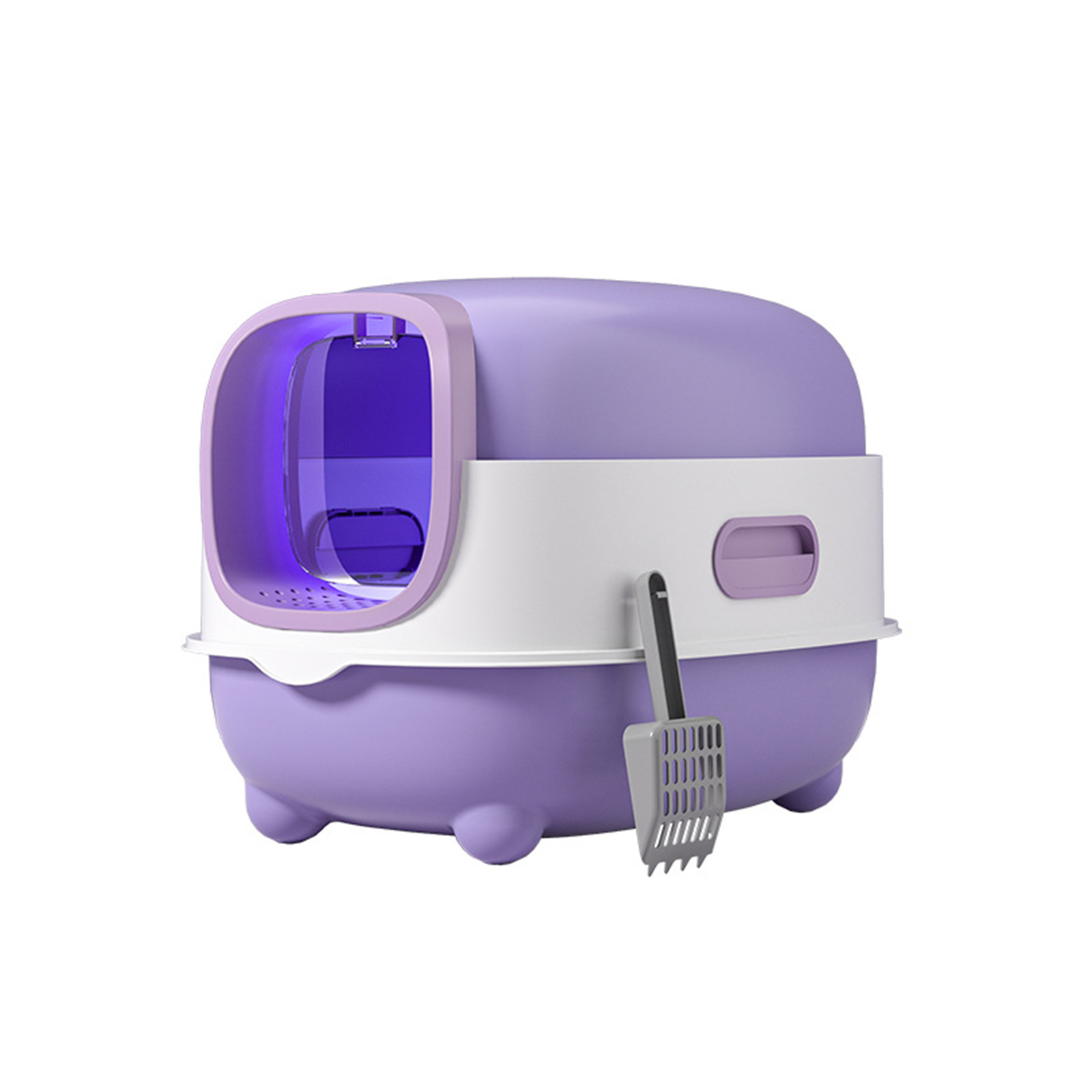 Cat litter box disinfection odor prevention fully enclosed oversized cat toilet oversized splash prevention wholesale