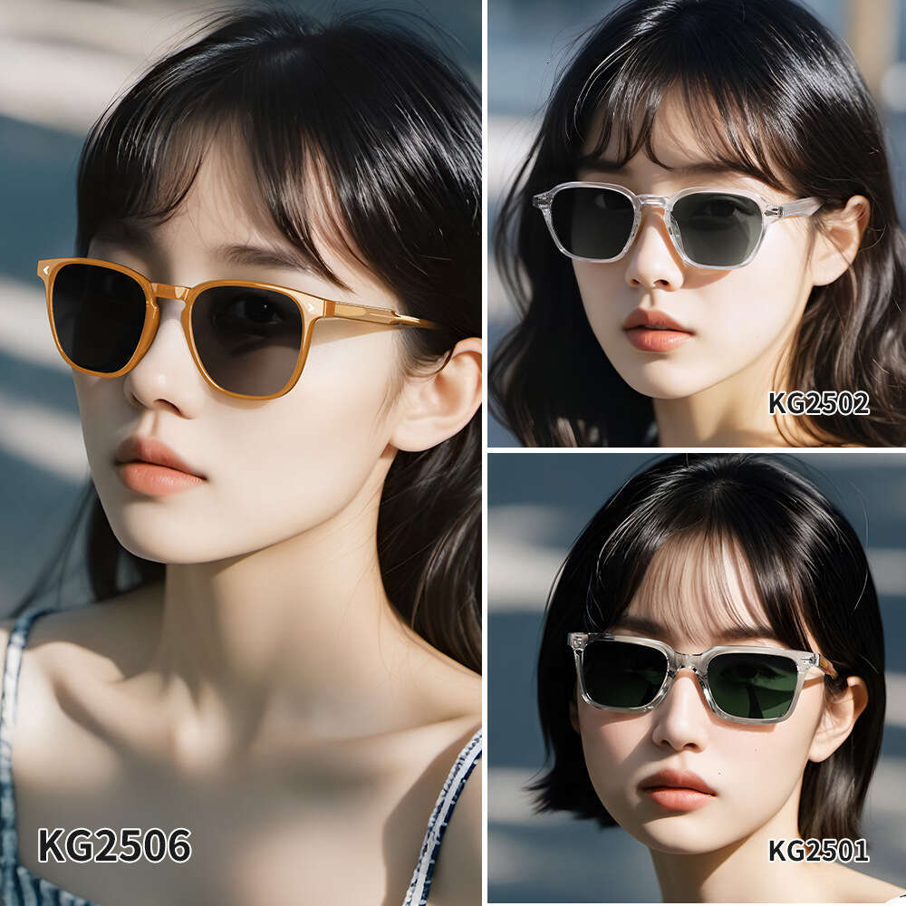 DHsunglasses TR90 KG Series Sunglasses - UV400 Polarized, Trendy Polygon Frame, Punk & Hiphop Style for Men/Women (KG2501-Tortoise)