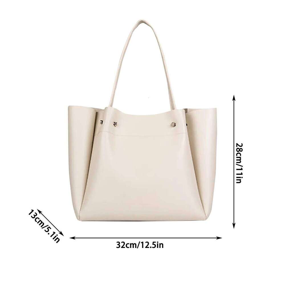 Lanjia- Fashionable High-Capacity Soft Leather Backpack Portable Minimalist Commuting Single Shoulder Shopping Bag New 96Ec9