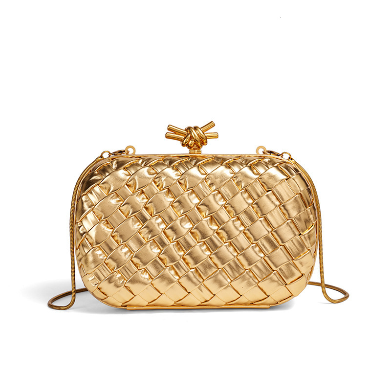 DHAL New Handwoven Fashion Evening B Brand Woven Clutch Shoulder Bag