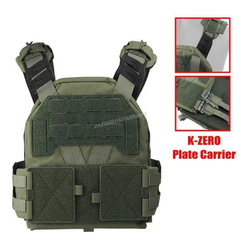 K Zero Plate Carrier Low Profile Lightweight Hunting Airsoft Equipment MOLLE Adjustable Quick Release Modular KZ Tactical Vest Z250728