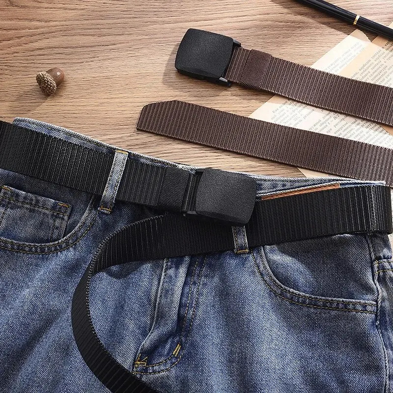 Mens Belt Outdoor Casual Canvas Metal Free Training Nylon Tactical With Pants Jeans Sports Belts For Men Women 250716