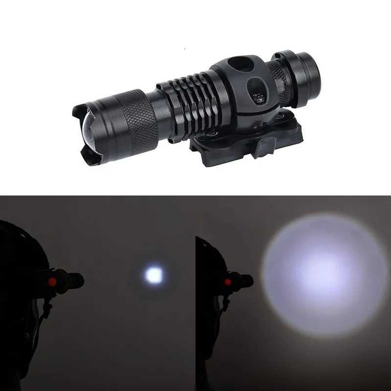 Airsoft Tactical FAST Helmet Lamp Portable Headlight LED Mini Flashlight Lantern Torch Outdoor Camping Lamp Hunting Scout Light R250728