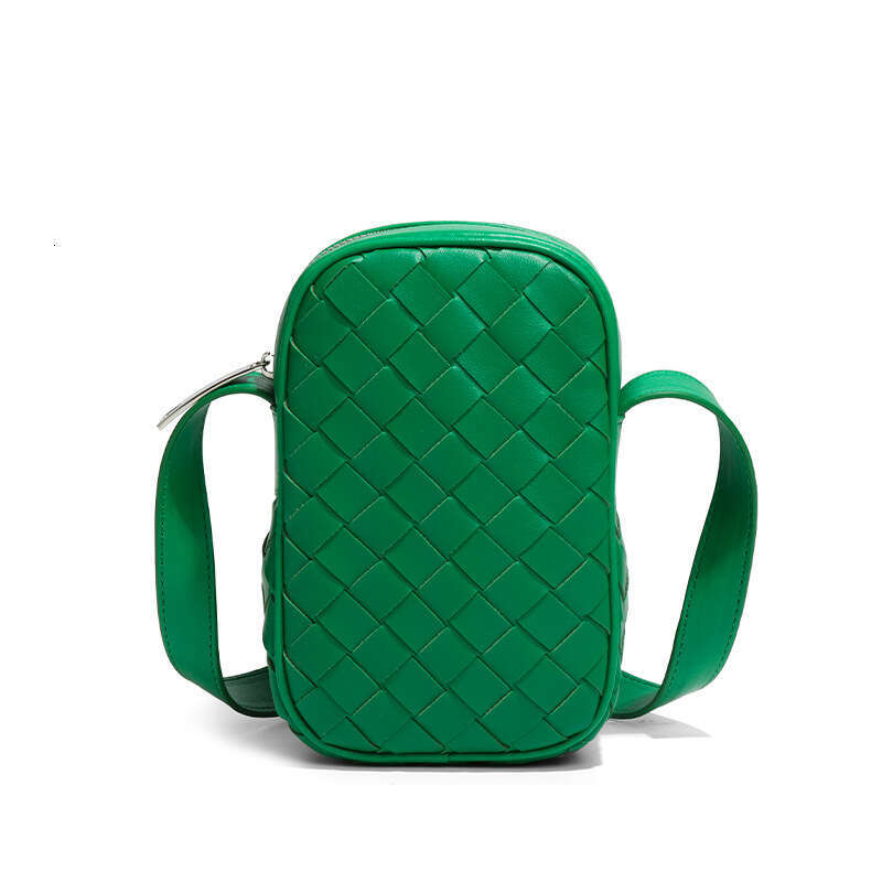 2025 Spring Summer New Woven Fashion Phone Casual Mini Single Shoulder Crossbody Square Bag