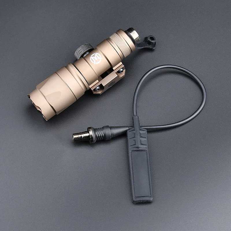 VadSn M300A MINI Scout Light 400 Lumens Tactical M300C Outdoor Hunting Flashlight White LED Spotlight Switch Set Fits 20MM Rail R250728