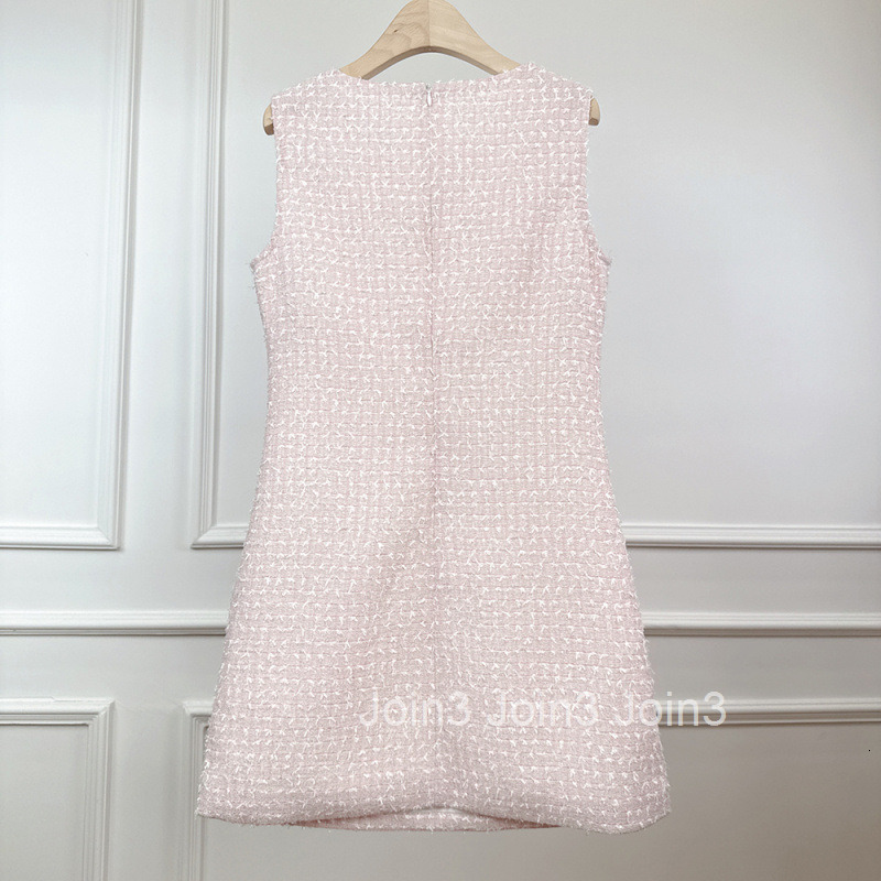 Spring Summer New Socialite Style Tassel Slim Fit Flattering High Waist Sleeveless Tank Dress Short Skirt for Women